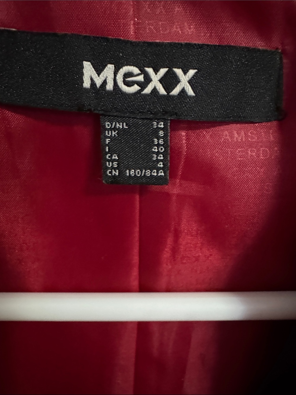 Mexx Red Belted Trench Coat with Shawl Collar - Picture 3 of 5